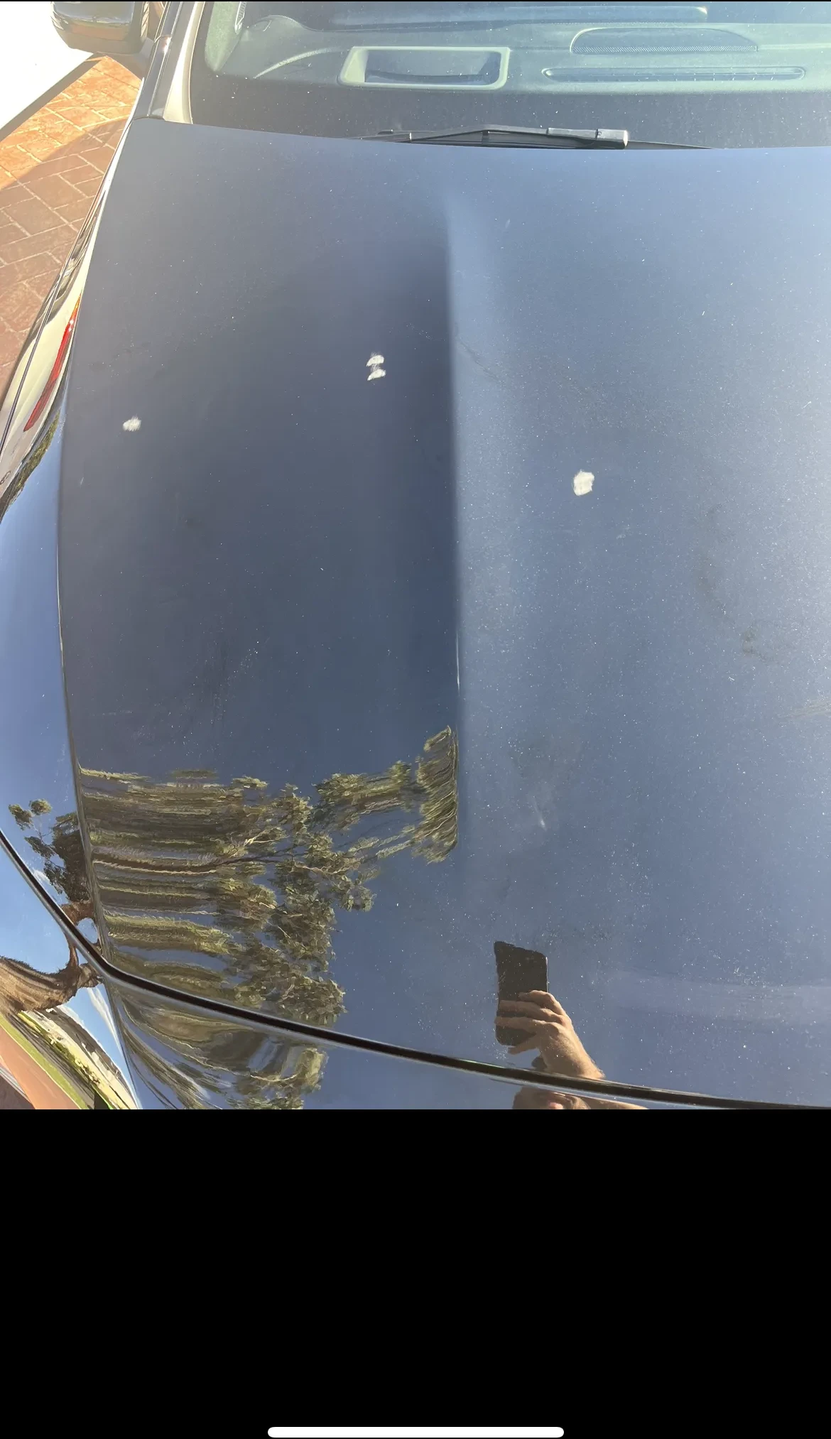 CLA 45 AMG hood showing mirror-like reflections after paint correction by 3Stage Car Care Sydney