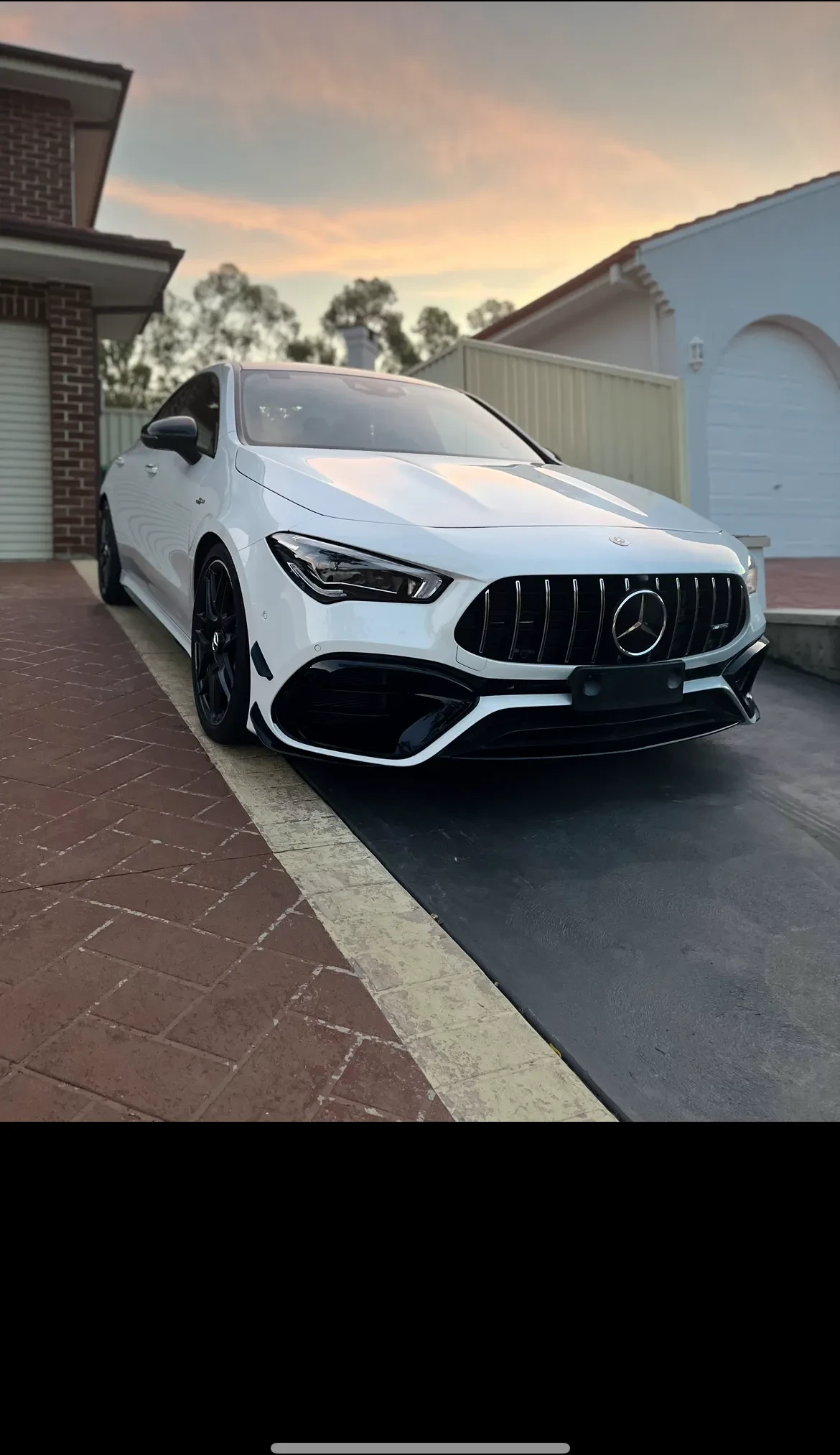 CLA 45 AMG showroom-ready at dusk — 3Stage Car Care Sydney
