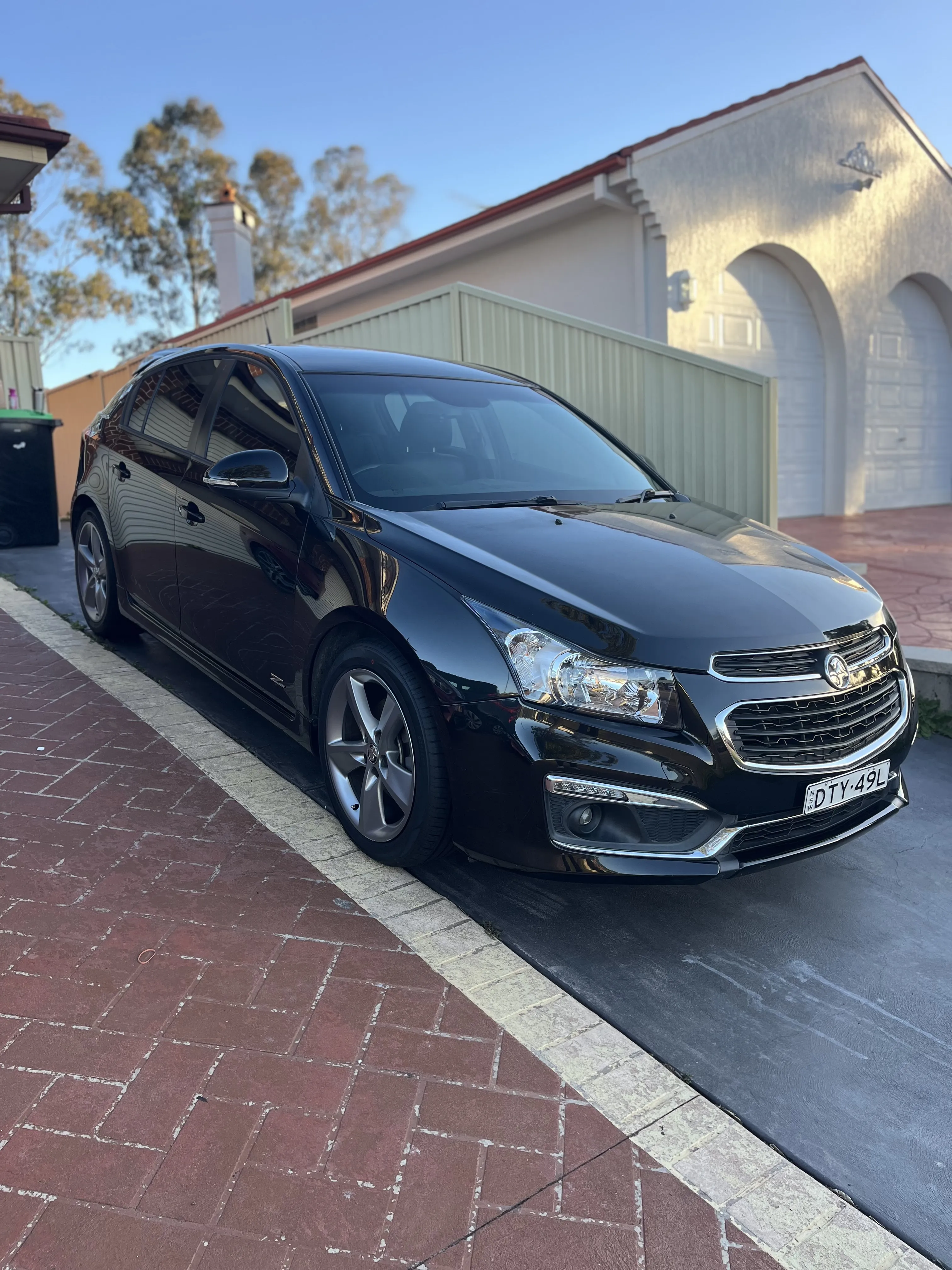 Holden Cruze black polished front angle by 3Stage Car Care