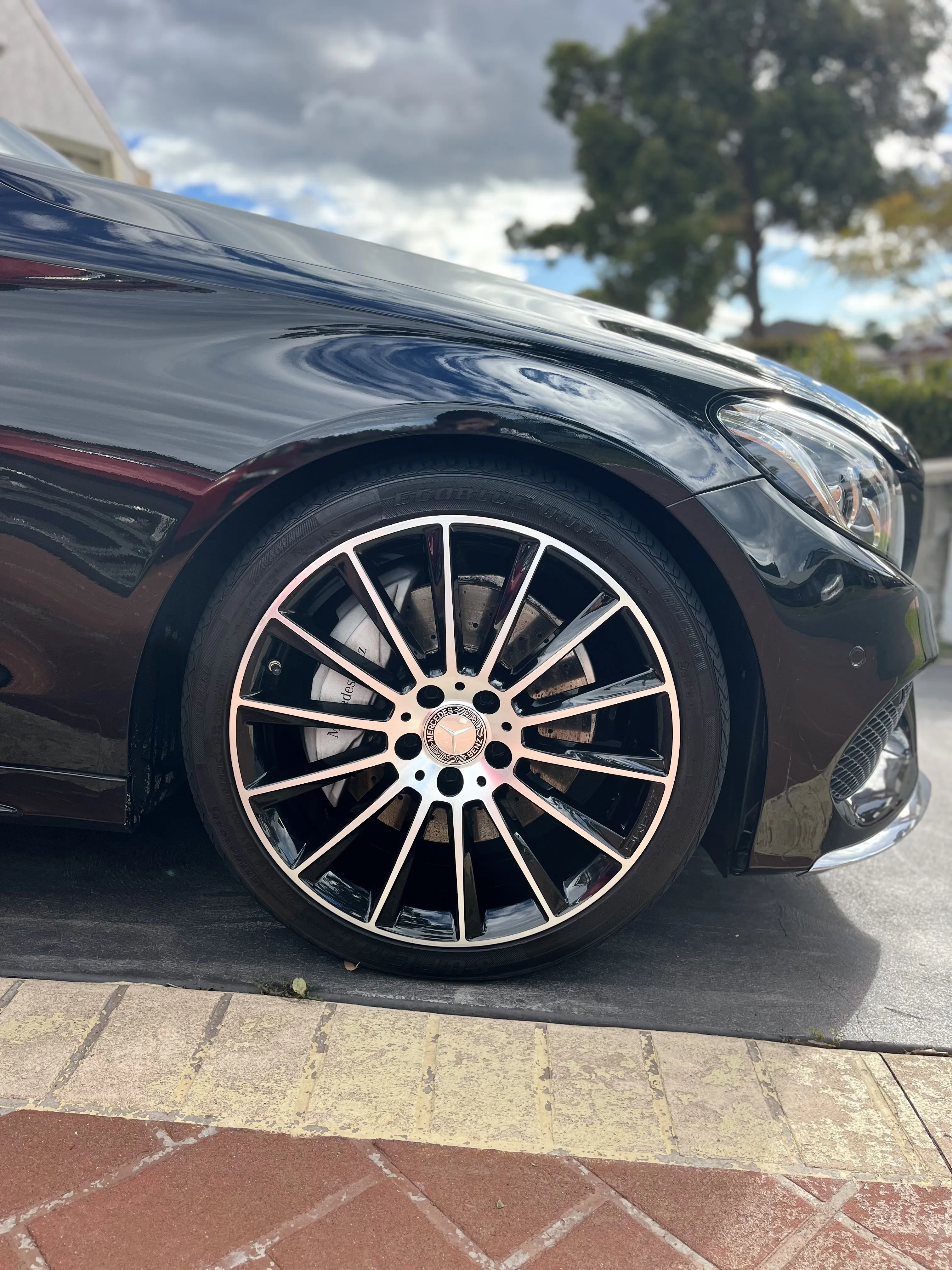 Pristine Mercedes AMG wheel after full detailing — 3Stage Car Care Sydney